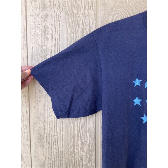 Soffee Vintage 1985 Single Stitch USA Blue T-Shirt Size Medium Dixie All Stars - Picture 2 of 9